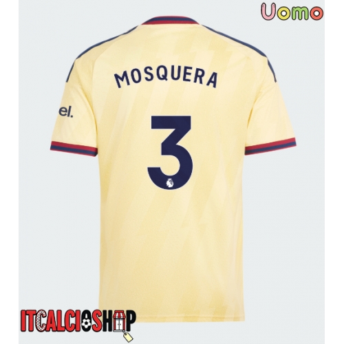 Arsenal Cristhian Mosquera #3 Terza Maglia 2026-27 Manica Corta